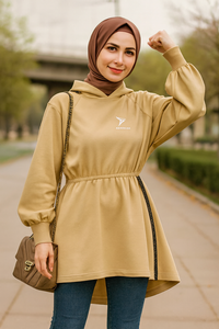 Sculpture Flow Hoodie Dress