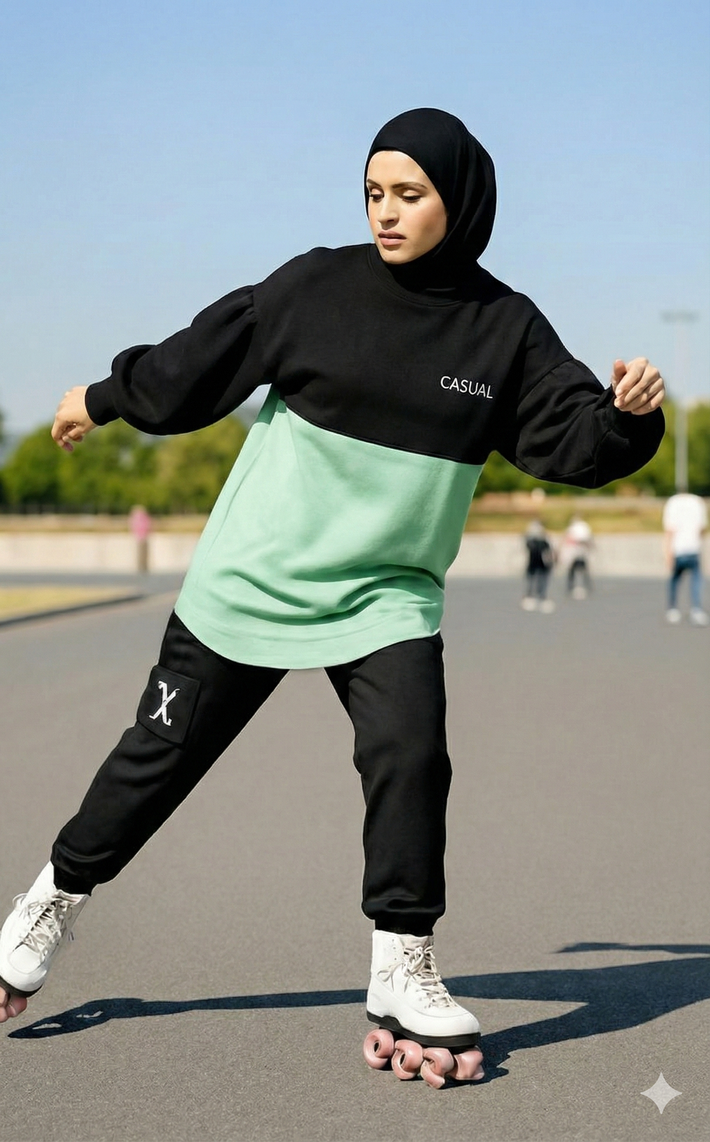 Seaform Top with balloon sleeves