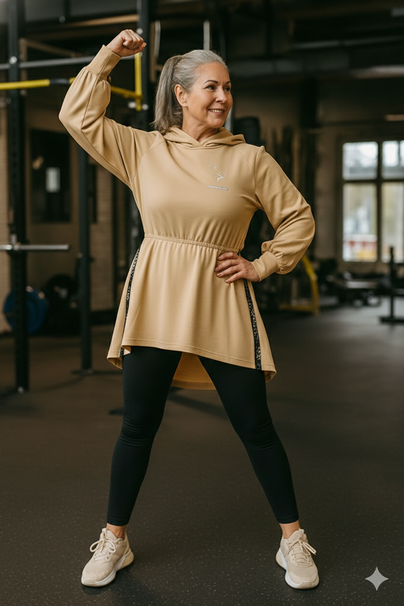 Sculpture Flow Hoodie Dress