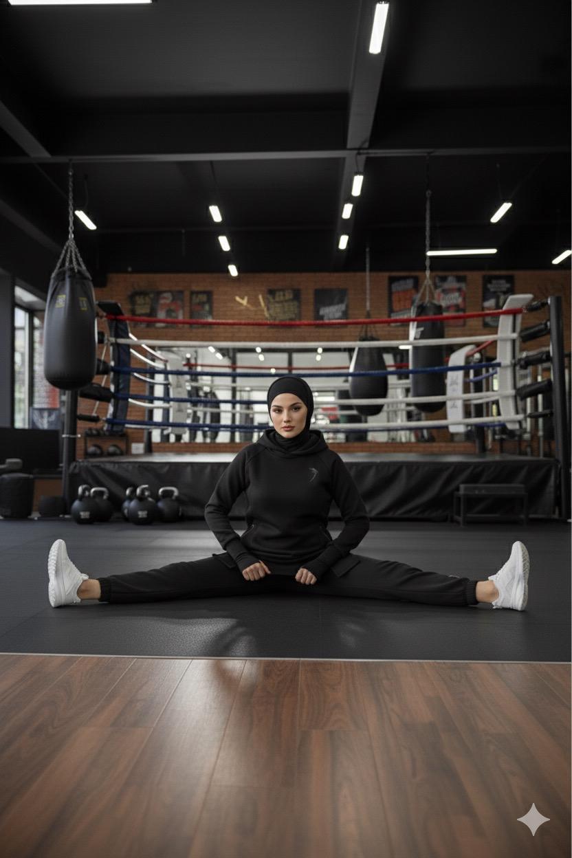 Black Ninja - Modest athleisure Tunic