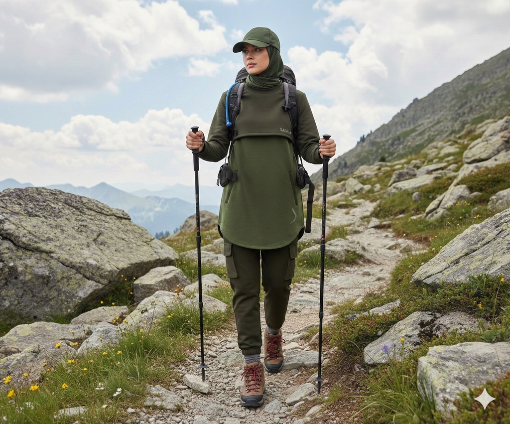 Forest Play - Modest Athleisure tunic