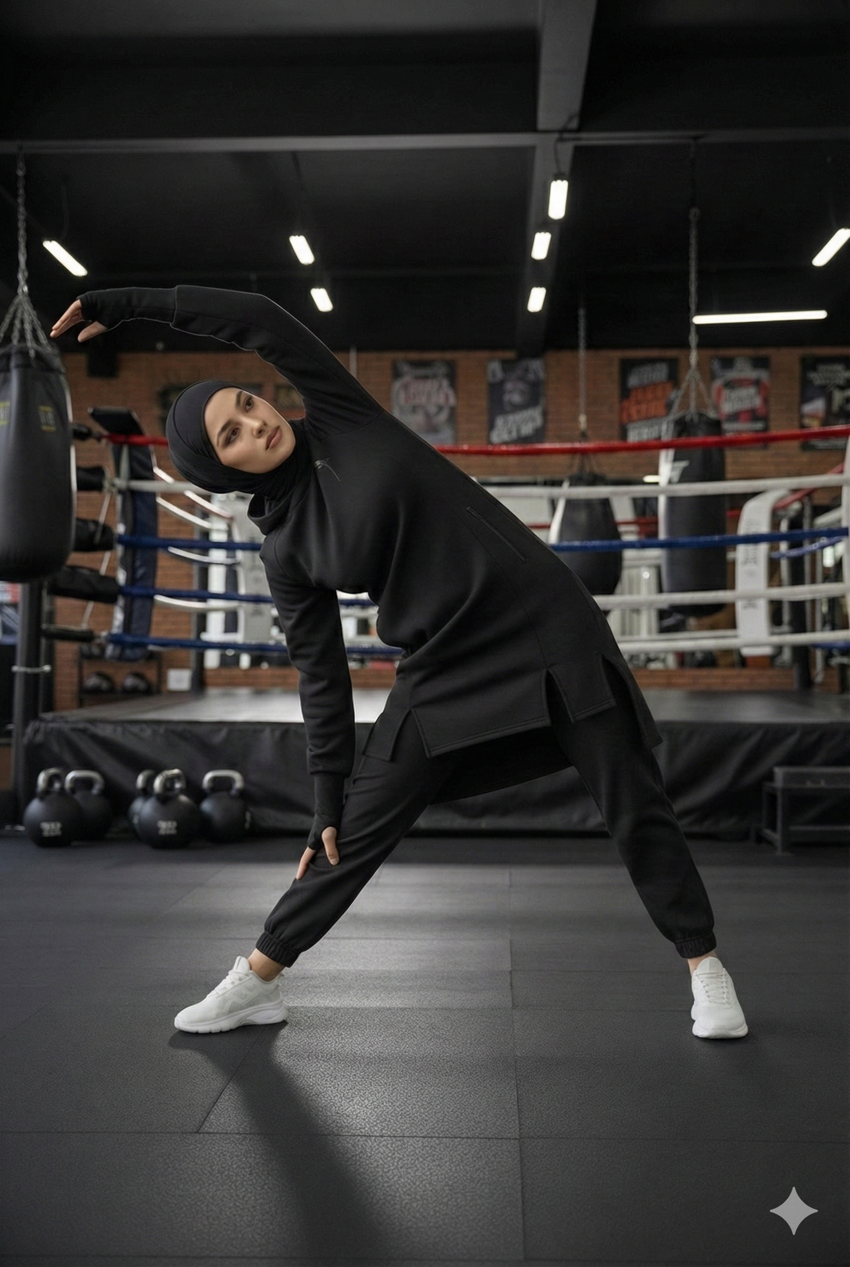 Black Ninja - Modest athleisure Tunic